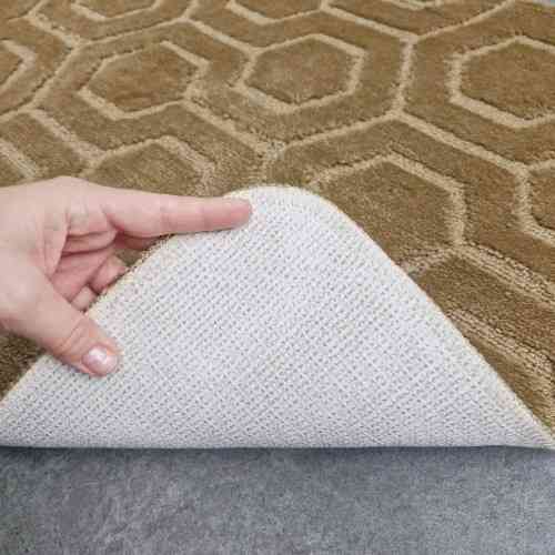 Килимок для ванних кімнат поліпропіленовий TM DarianA Standard u-cut 60*50 бежевий соти Житомир