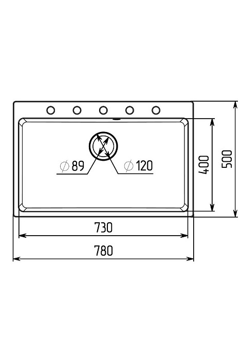 PLATINUM Гранітна мийка для кухні Platinum 7850 Bogema матова (сіра) Київ - фото 2