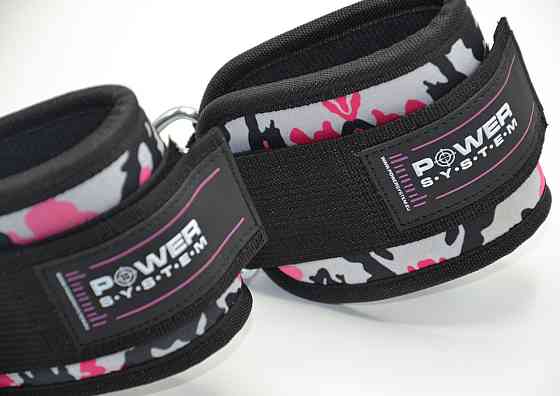 Манжеты на щиколотку Power System PS-3470 Ankle Strap Camo Pink/Black Луцк