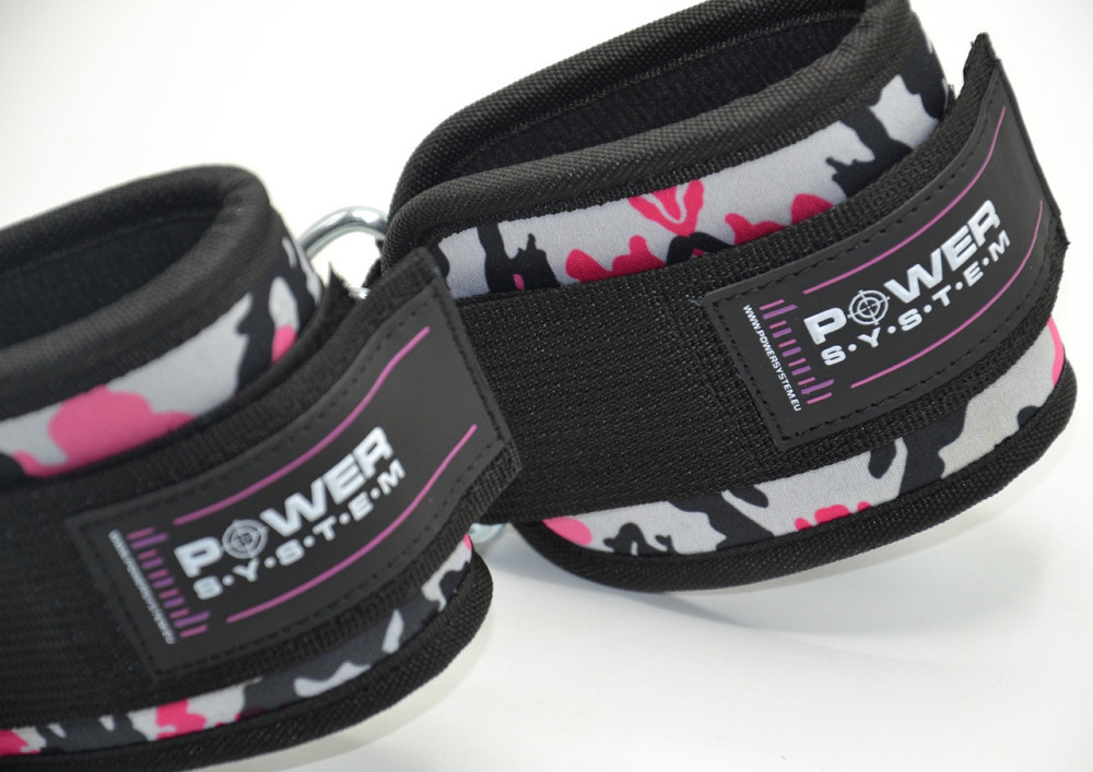Манжеты на щиколотку Power System PS-3470 Ankle Strap Camo Pink/Black Луцк - изображение 5