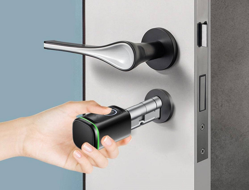 PES Cylinder 2 циліндр зі сканером відбитків пальця чорний Київ - фото 9