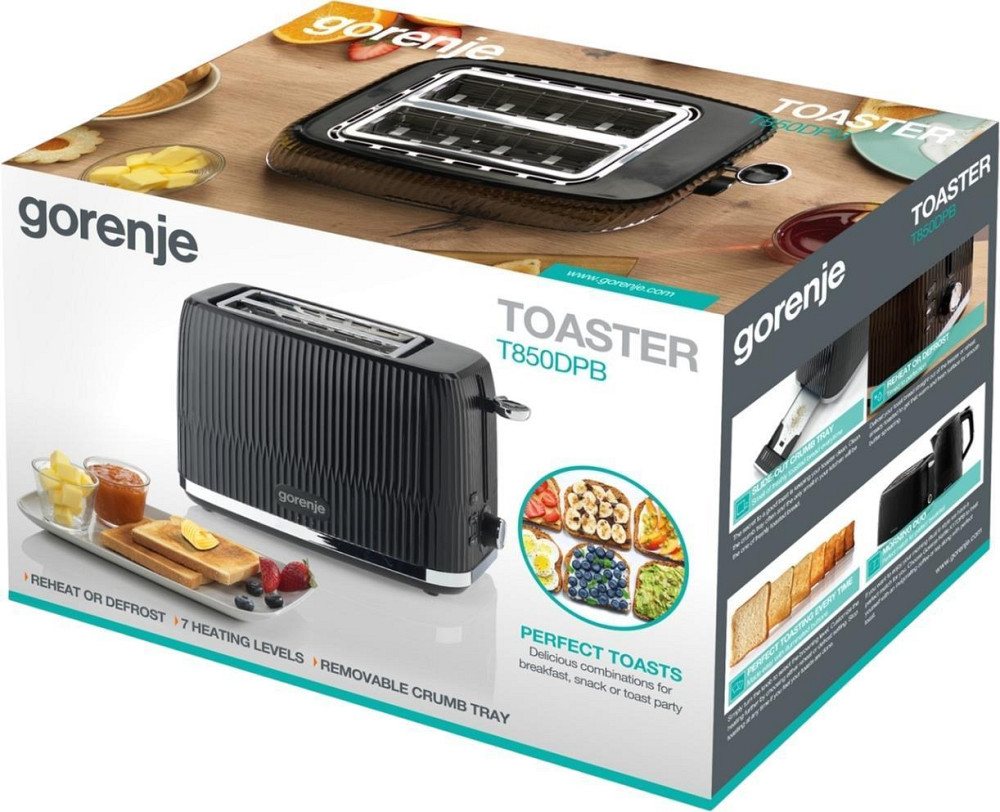 Тостер Gorenje T850DPB нержавіюча сталь/пластик Харків - фото 8