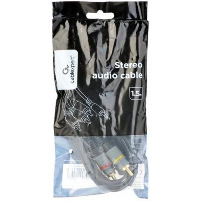 Кабель мультимедійний 3.5 Jack (4pin) to 3RCA 1.5m Cablexpert (CCAP-4P3R-1.5M) Вінниця - фото 2