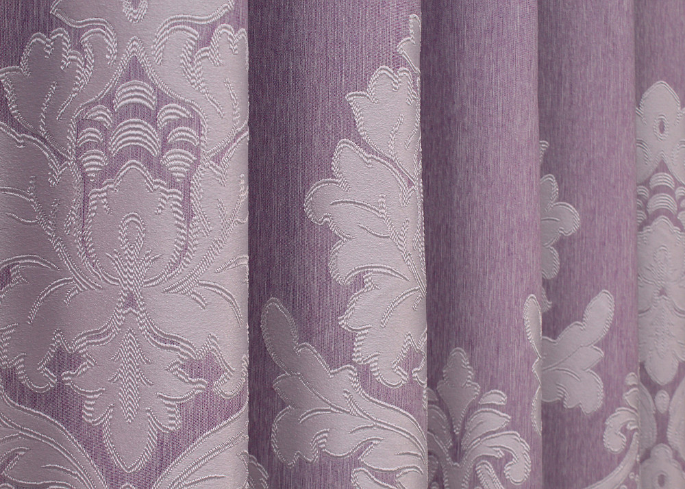 Комплект готовых штор VR-Textil Жаккард 1408ш сиреневый 150х270 см 2 шт (33-0273) Киев - изображение 7