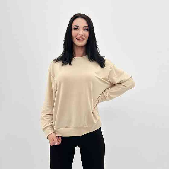 Базовий світшот з двонитки "Kaplan" оптом | Батал Бежевий, 54-56 Київ