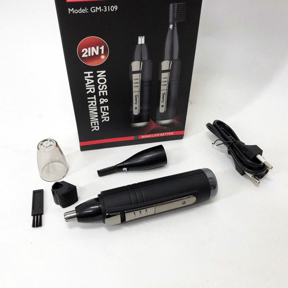 Тример для носа і окантовки GEMEI GM-3109 2в1, Тример для носа і брів, вух стрижки TK-96 Львів - фото 8