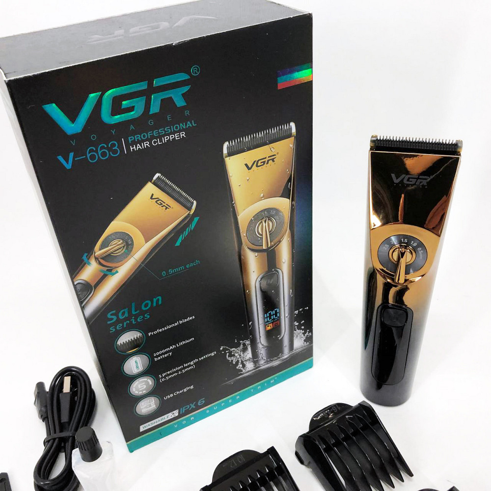 Профи машинка для стрижки волос VGR, Машинка для стрижки волос мощная Набор машинок SR-38 Львов - изображение 15
