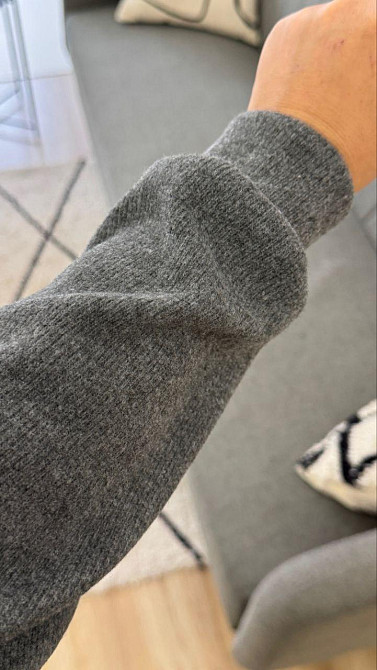 Женский теплый прогулочный костюм двойка: кофта и штаны вязка на трикотажной основе Графит, 42/44 Одесса - изображение 6