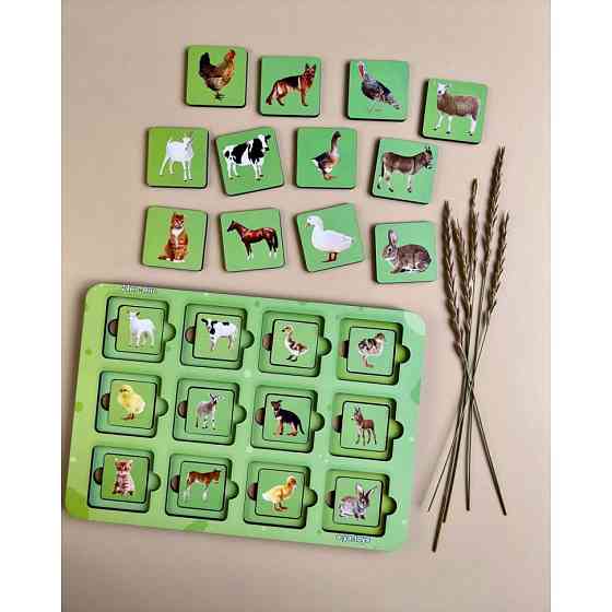 Деревянный пазл-сортер 