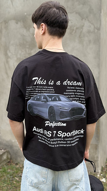Футболка Audi RS7 Sportback «This is a dream» з принтом авто M Чернівці - фото 1