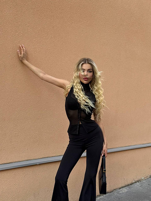 Жіночі обтислі штани кльош з ефектом стягування турецький біфлекс 46/48 Одеса - фото 9