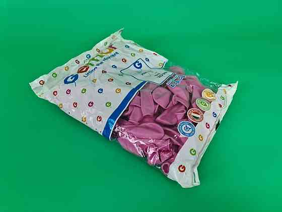 Повітряні кульки 12" (30 см) пастель рожевий 100 шт Gemar (1 пачка) Харків