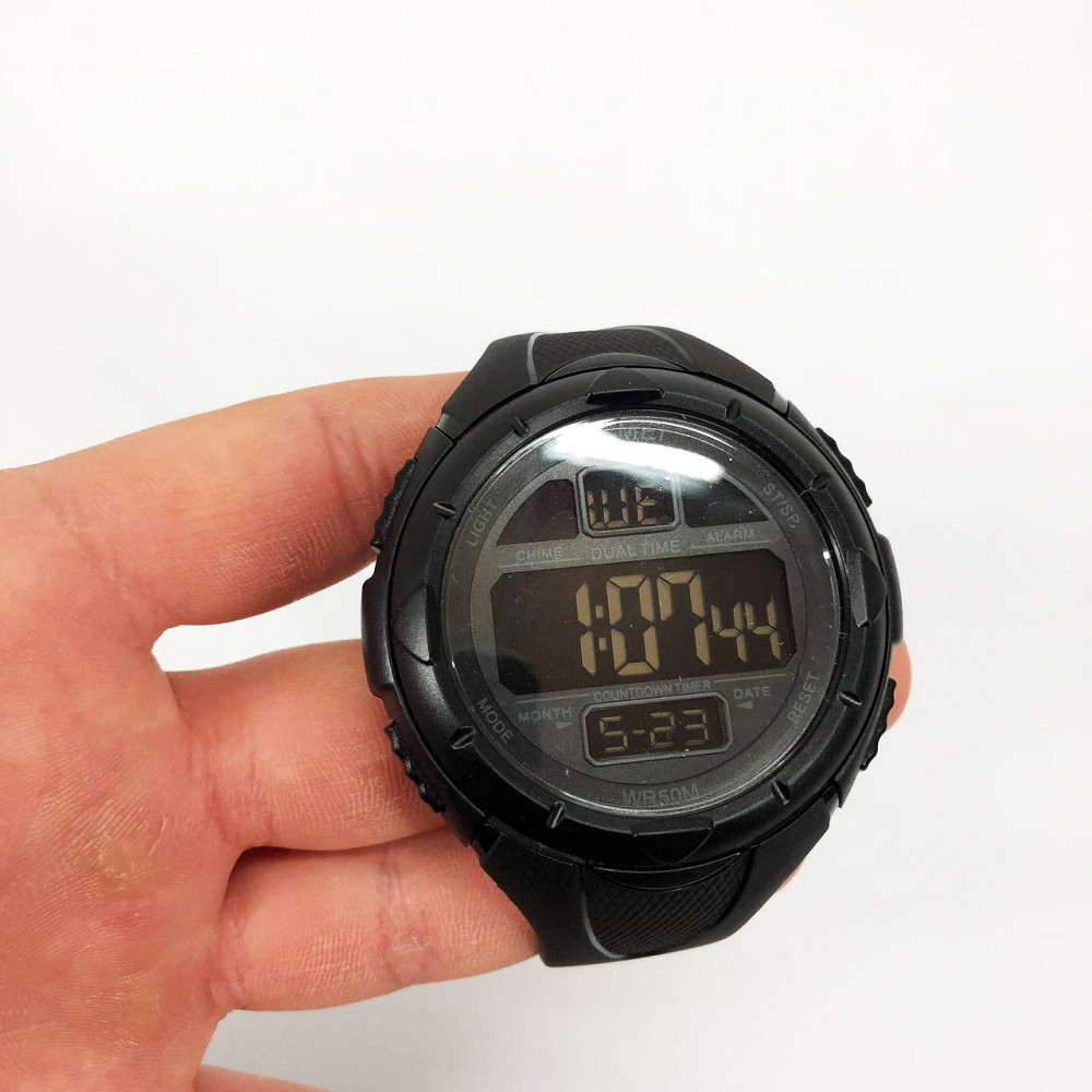 Водонепроникні наручні електронні годинники для чоловіків SKMEI, Нові командирські годинники KR-15 Львів - фото 7