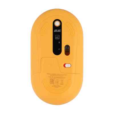 Мышка 2E MF300 PETSCATS&DOGS Silent Wireless/Bluetooth Yellow (2E-MF300WPETSYW) Винница
