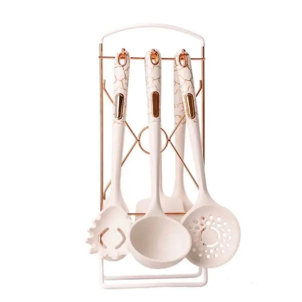 Набір кухонного приладдя на підставці 6 штук кухонні аксесуари YRUR3 Коломия - фото 3