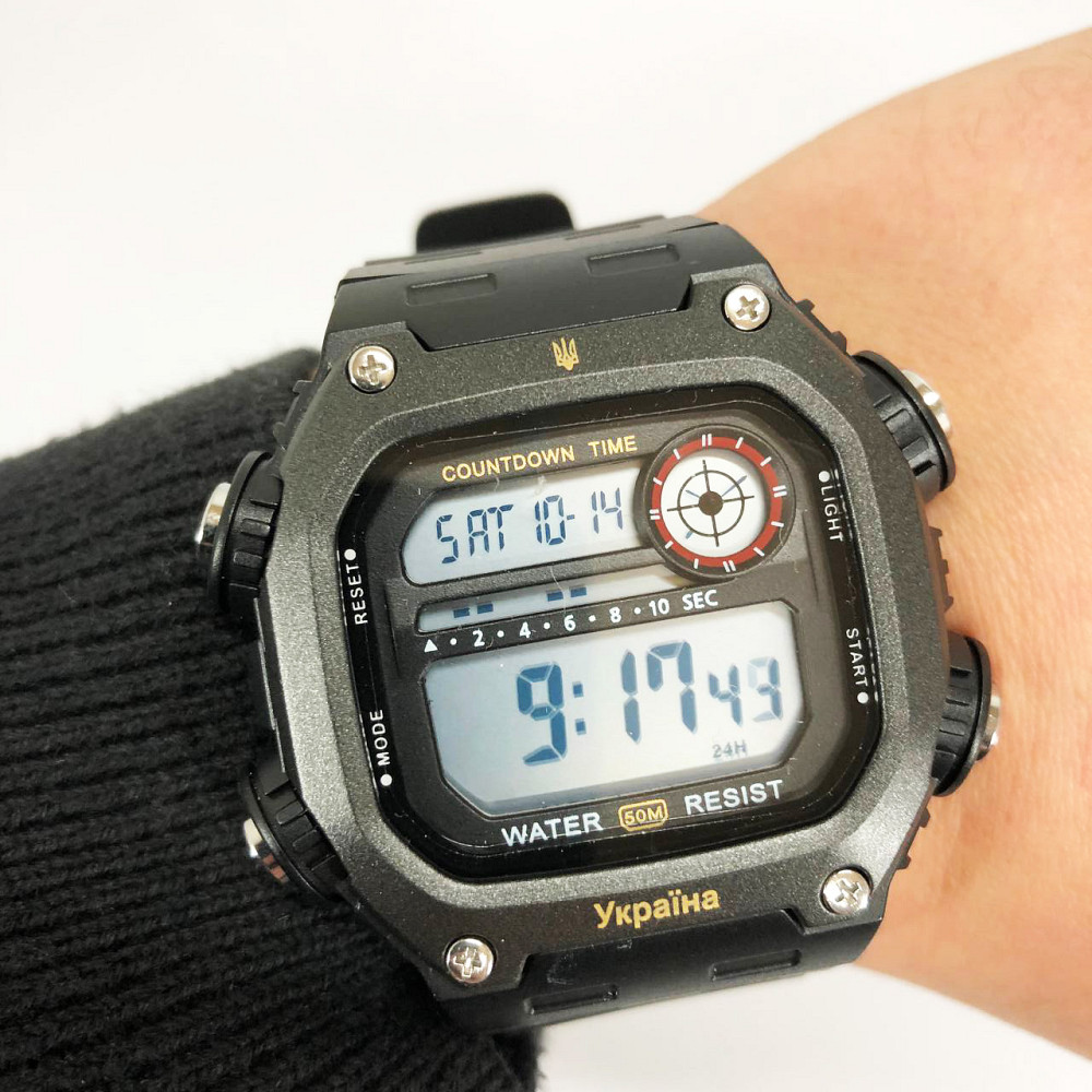 Годинники рибалки мисливця SKMEI, Польові годинники для армії Водонепроникні електронні MN-19 Львів - фото 3