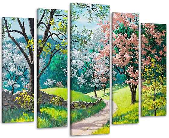 Модульная картина Парк Сакуры Art-11_5 Киев