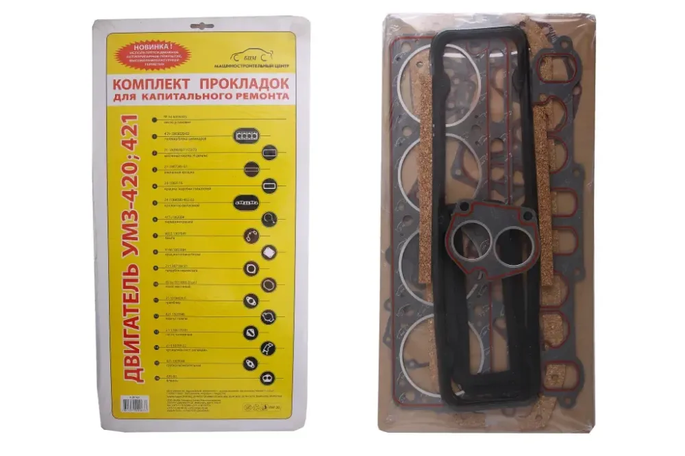 Набор прокладок двигателя УАЗ полный БЦМ (прокладка УАЗ-421) Винница - изображение 1