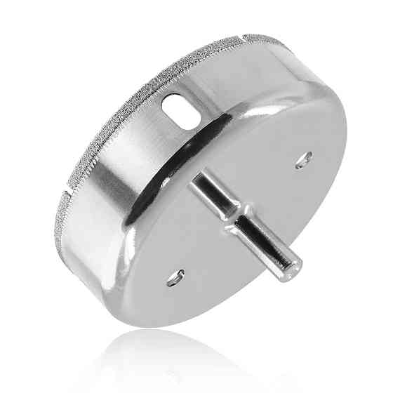 Алмазна коронка 100 мм по плитці/керамограніту/склу, під дриль, хвостовик 9,5 мм, з бічними вікнами (859340129) Київ