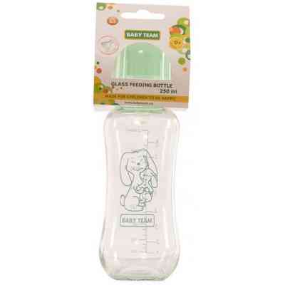 Бутылочка для кормления Baby Team Cтеклянная, 250мл 0+ (1211) Винница