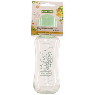 Пляшечка для годування Baby Team Скляна 250мл 0+ (1211) Вінниця - фото 1