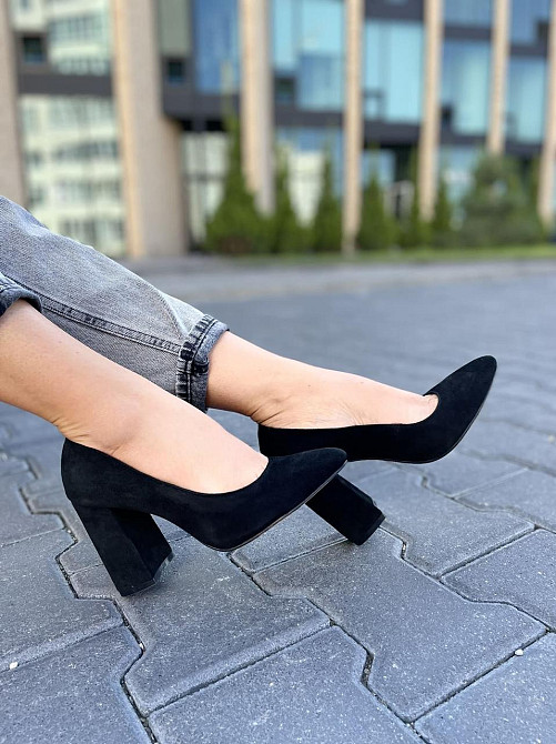 SANTINI Туфлі жіночі SANTINI чорні натуральна замша каблук 10 см 38р.39р.40р. (953571-21) Коломия - фото 10