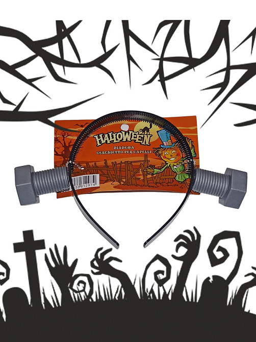 Обруч Франкенштейн на Хелловін 14 на 21 см Німеччина сірий Київ - фото 1