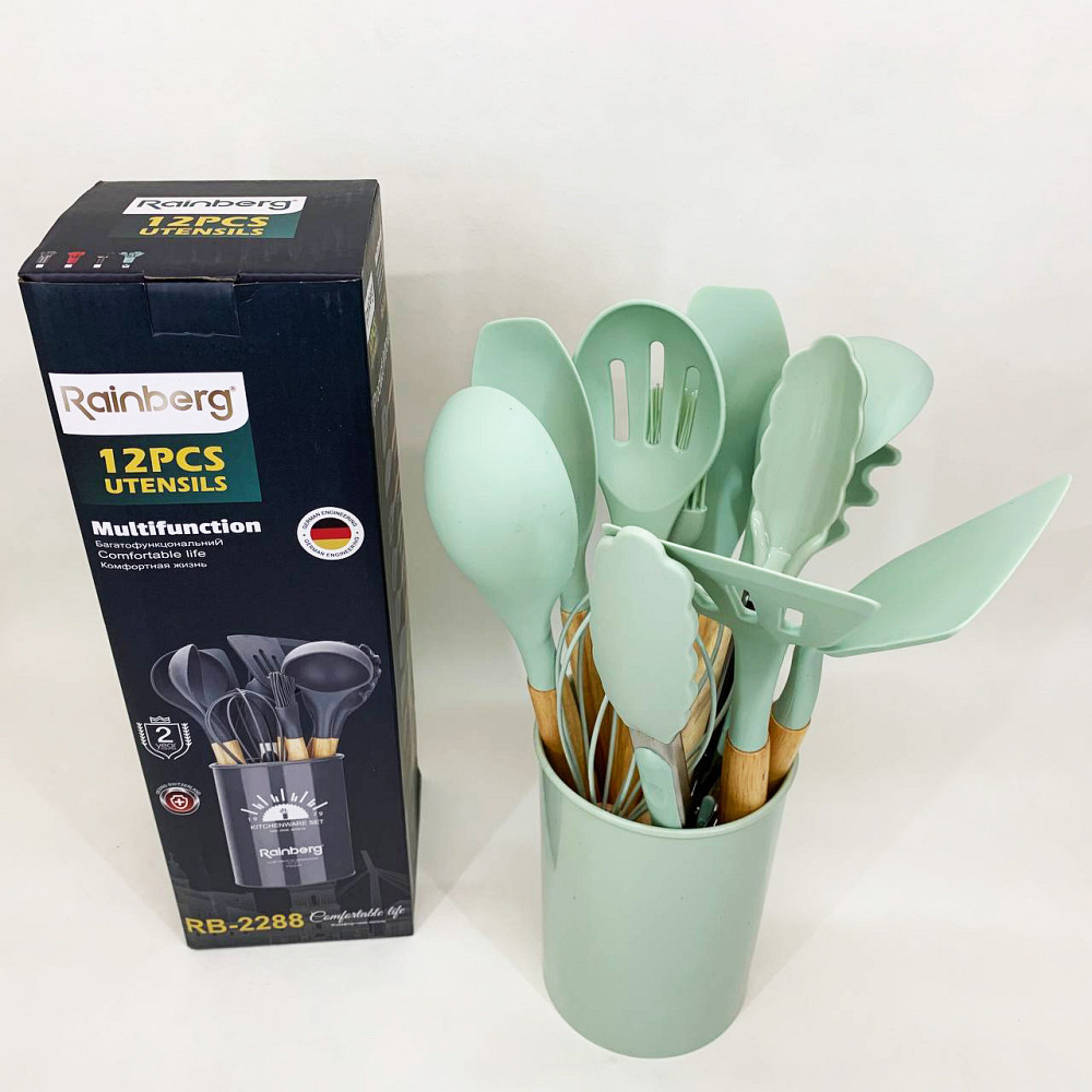 Кухонний набір силіконовий для готування, Приналежності для кухаря, Набір кухонного інвентарю YO-10 Івано-Франківськ - фото 6