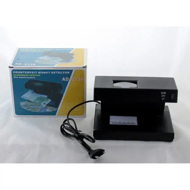 Ультрафіолетова лампа детектор валют 220В, настільний прилад для перевірки банкнот і документів 2138 Одеса - фото 2