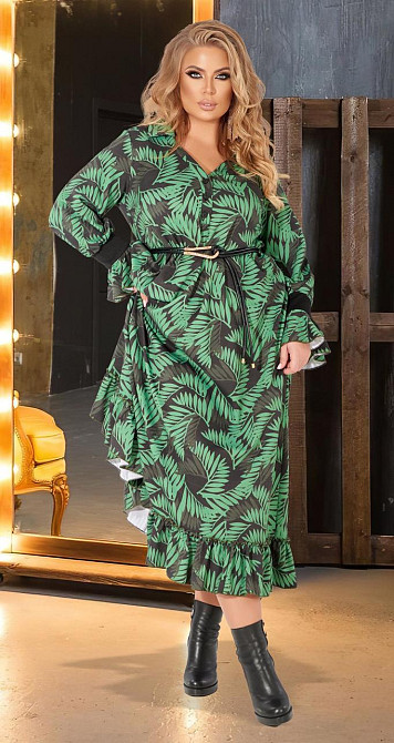 Стильное длинное платье большого размера (54) Киев - изображение 1