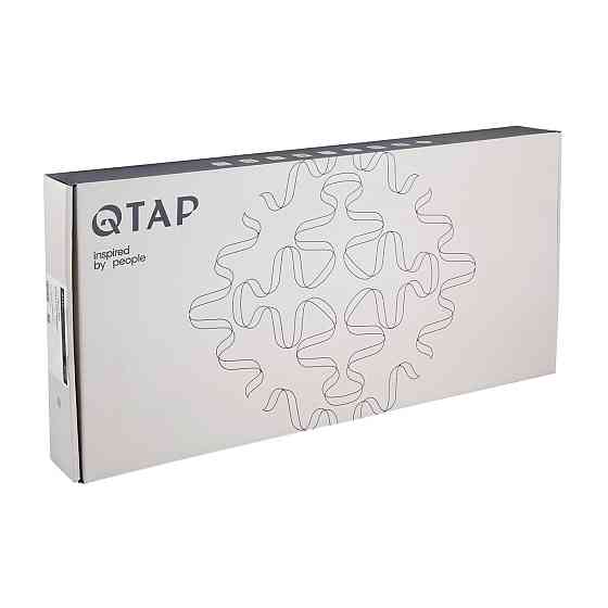 Смеситель для кухни Qtap Vlasta New с выдвижным изливом QTVLA344GMB45647 Gunmetal Black PVD Киев