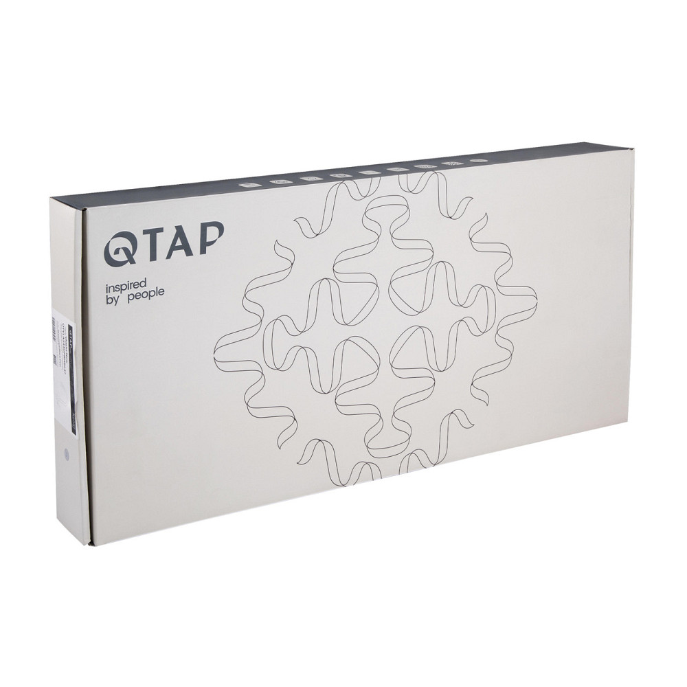 Смеситель для кухни Qtap Vlasta New с выдвижным изливом QTVLA344GMB45647 Gunmetal Black PVD Киев - изображение 6