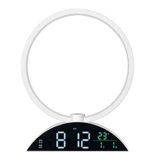 LED будильник с подсветкой, 11 мелодий, календарь, для легкого пробуждения Винница