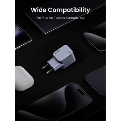Зарядний пристрій Ugreen USB-C PD30W GaN X703 gray (35006) Вінниця - фото 4