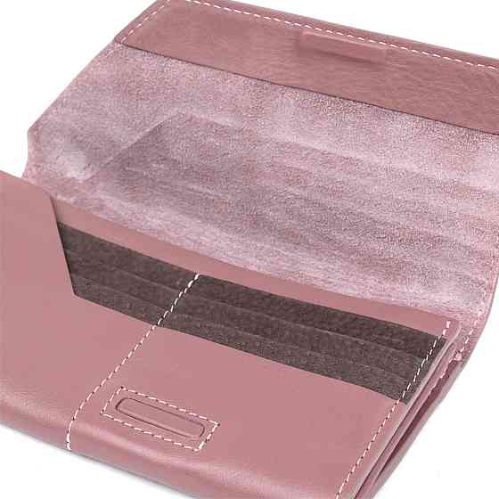 Чудовий шкіряний жіночий гаманець Grande Pelle 11577 Рожевий Київ