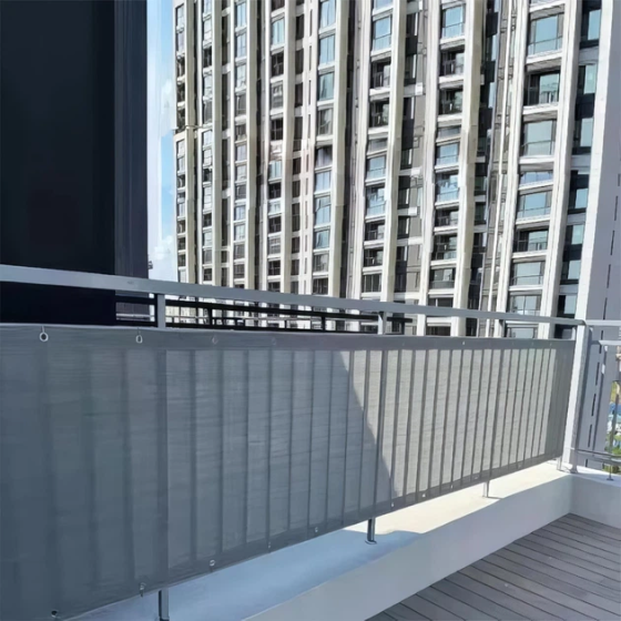 Сітка ширма для балкона 110 г/м² (0.9 х 3 м) Сірий Вінниця