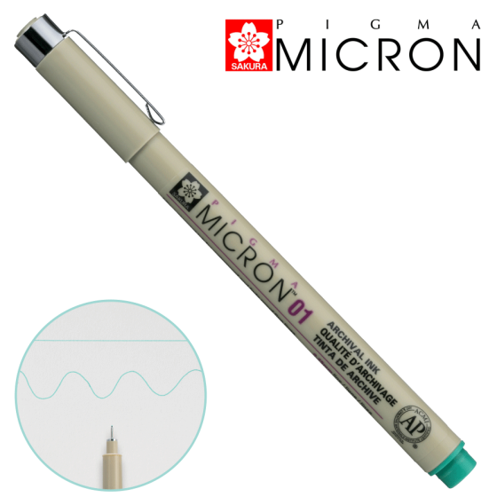 Лінер PIGMA MICRON (0.1) 0,25мм Зелений Sakura Київ