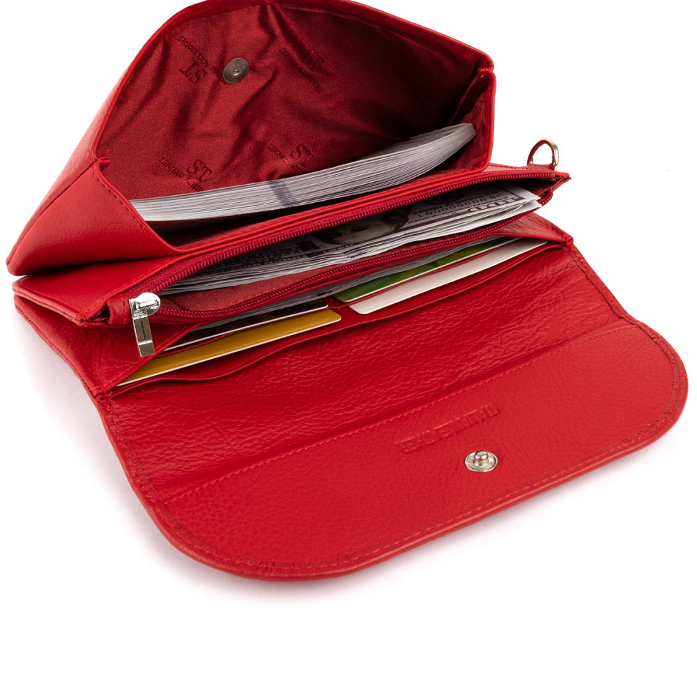 Клатч из кожи женский Красный (ST Leather) Киев - изображение 1