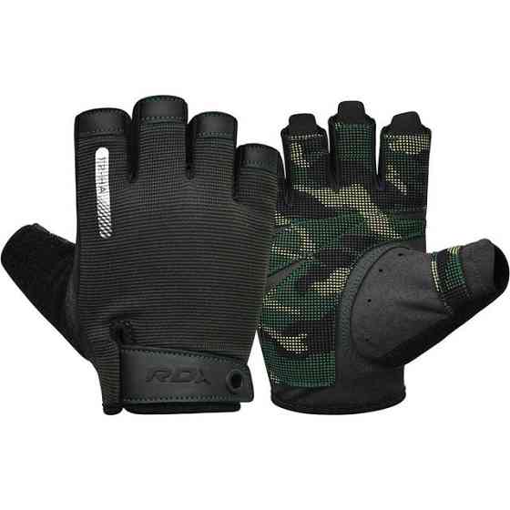 Рукавички для фітнесу RDX T2 Half Army Green S Каменское