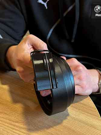 Мужской кожаный ремень с пряжкой автомат 4978 Киев