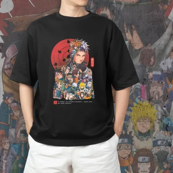 Футболка для подростка мальчика с принтом Наруто Обіто Манга Размер 160 Anime10129 Днепр