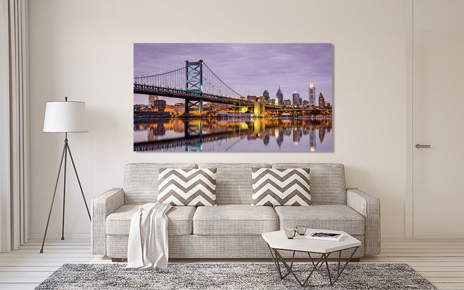 Картина холст в гостиную / спальню  Міст Філадельфія   MLP_384 Киев - изображение 2