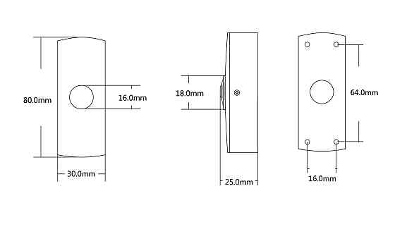 Кнопка выхода металлическая накладная SEVEN K-7492 Киев