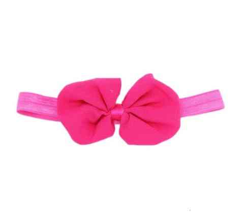 Дитяча пов'язка з шифоновою бантом one size малиновий Київ
