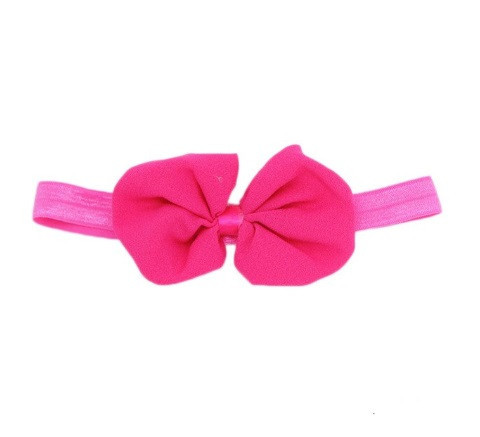 Детская повязка с шифоновым бантом one size малиновый Киев - изображение 2