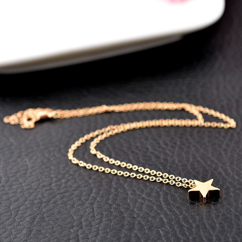 Ланцюжок жіночий з кулоном Зірка Київ - фото 1