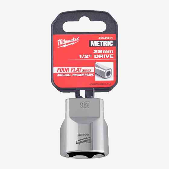 Головка хромированная метрическая 1/2'' MILWAUKEE, 28мм Одесса