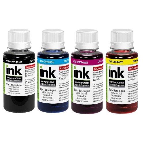 Комплект чорнил 4*100мл Canon PG-445/CL-446 BK/С/M/Y ColorWay Житомир - изображение 1
