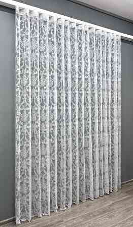 Тюль VR-Textil 1983т Жакард Білий 400х270 см (42-1007) Київ