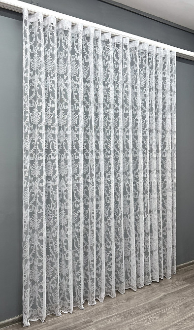 Тюль VR-Textil 1983т Жакард Білий 400х270 см (42-1007) Київ - фото 3